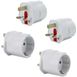 Intirilife Adapter Weiß 4 St.