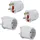Intirilife Adapter Weiß 4 St.