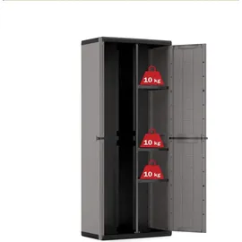 KIS Garderobenschrank Jolly Utility dunkelgrau/schwarz