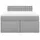 vidaXL Boxspringbett 140 x 200 cm Hellgrau