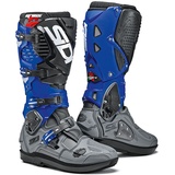 Sidi Crossfire 3 SRS Motocross Stiefel, schwarz-grau-blau, Größe 44