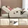 Homcom Massagesessel Fernsehsessel Kunstleder 94 x 99 x 99 cm Beige