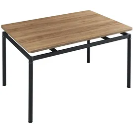 [en.casa] Hemnes 120 x 75 x 70 cm Eiche-Optik braun