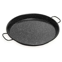 Briebe PAN38 Paellapfanne Valenciana 38 cm, Emaillierter Antihaft-Stahl, 8 Portionen Paella