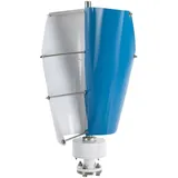Windkraftanlage mit Controller 500W Vertikaler Windturbinen Generator Windgeschwindigkeit von bis zu 13m/s Vertikale Windgenerator für Häuser Schulen Wohnwagen (Blau 24V)