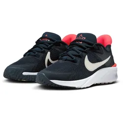 Laufschuh NIKE "STAR RUNNER 4 (GS)", Gr. 40, blau (dunkelblau), Synthetik, Textil, sportlich, Schuhe