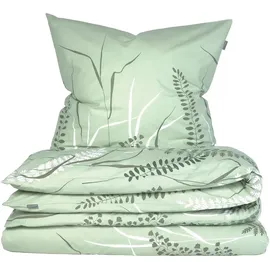 SCHIESSER Annic Floral Grün 155 x 220 cm + 80 x 80 cm
