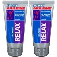 Akileïne RELAX gel Anti-Fatigue Corporel Crème 2x75 ml