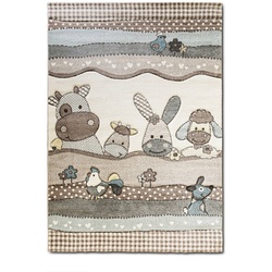 Kinderteppich Kids 80 x 150 cm Polypropylen Beige