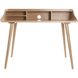 miliboo Schreibtisch Eschenholz beige