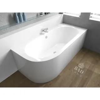 Badland Badewanne AVITA 170x75 Rechts mit AcrylSchürze, Ablaufgarnitur GRATIS ! - 75 cm X 55,5 cm X 42 cm