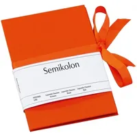 Semikolon Uni Leporello Fotoalbum senkrecht orangefarben