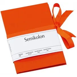 Semikolon Uni Leporello Fotoalbum senkrecht orangefarben