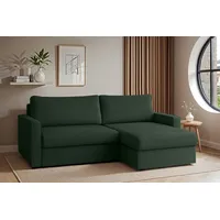 Fun Möbel Ecksofa Sofa mit Schlaffunktion BENDIK Stoff Poso