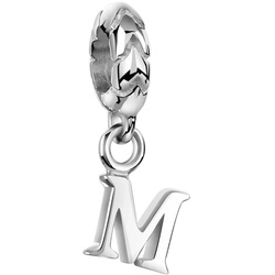 Nenalina Buchstabe Bead Anhänger Initialen Basic 925 Silber Damen 