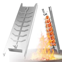 Flammlachshalter 59,5 cm Edelstahl weiß