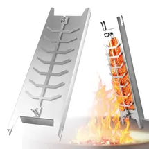 Flammlachshalter 59,5 cm Edelstahl weiß
