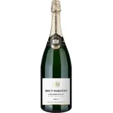 Brut Dargent - Chardonnay Sekt Brut Magnum, Qualitativ hochwertiger Chardonnay trocken Sekt aus Frankreich, Methode Traditionnelle (1 x 1.5 l) (Packung mit 6)