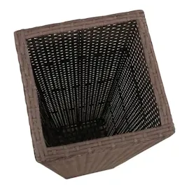 vidaXL Garten-Hochbeet 3-tlg. Poly Rattan Braun