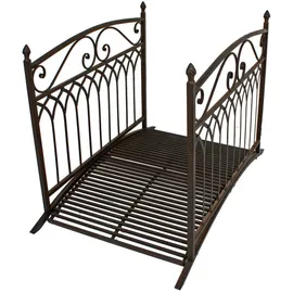 deluke Gartenbrücke SEOUL 91 x 80 x 136 cm Braun/Schwarz