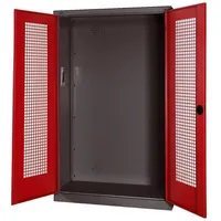 C+P Modul-Sportgeräteschrank mit Lochblech-Flügeltüren, HxBxT 195x120x50 cm, Ergo-Lock Muldengriff,