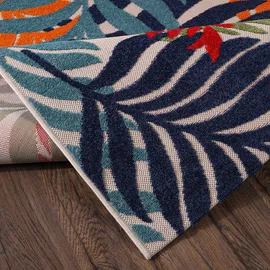 Sanat Outdoorteppich FLORAL bunt B/L: ca. 80x200 cm - Bunt