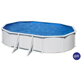 Gre BoraBora Pool-Set oval 375 x 610 x 120 cm inkl. Filterpumpe und Poolleiter