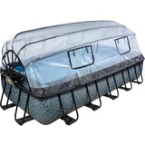 EXIT TOYS Stone Pool 540 x 250 x 100 cm inkl. Sandfilter und Abdeckung