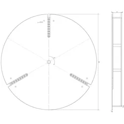 s.luce made Baldachin Ø 60cm zentrische Aufhängung
