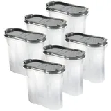 BestLivings Gewürzdosen 300ml 8-tlg. Schwarz