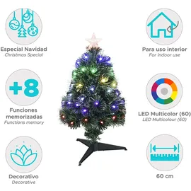 Wellhome Weihnachtsbaum 60 Rgb Grün 60 cm