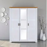 Interlink Drehtürenschrank Maluno 166,4 x 208 x 64 cm Weiß