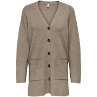 Only ONLKATIA LS Rib V Loose Cardigan CC KNT - M