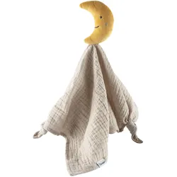 Sterntaler - Schmusetuch Himmelskörper Mond in beige