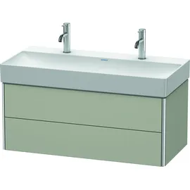 Duravit XSquare Waschtischunterschrank, 2 Schubkästen, Taupe seidenmatt