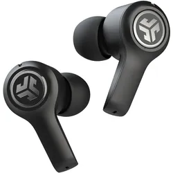 JLab JBuds Air Excecutive Schwarz - True Wireless In-Ear-Kopfhörer (30 Stunden Akkulaufzeit, Dual Mikrofon, Touch Sensor)