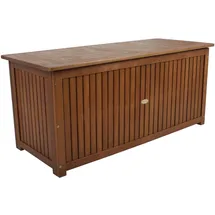 Harms DS Auflagenbox geölt, Gartenbox, Terrasenbox mit Stauraum, Gartentruhe