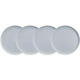 BUTLERS Frühstücksteller Ø22 cm grau 4er Set