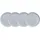 BUTLERS Frühstücksteller Ø22 cm grau 4er Set