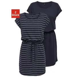 Only Shirtkleid Blau Gestreift 34