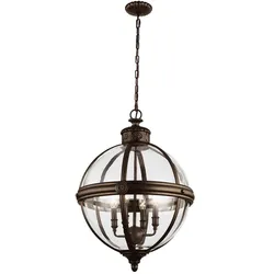 Adams Kronleuchter bronze Feiss FE-ADAMS-4P-BRZ