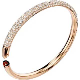 Swarovski Armreif SWAROVSKI "Sublima Round Schnee-Pavé, 5684241, 5688611, 5688612" Gr. M, rosa (roségoldfarben, kristallweiß, kristallweiß), Armbänder, Damen, M, Metall, mit Swarovski Kristall