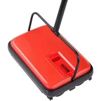 Vevor Teppichbodenkehrmaschine Kehrmaschine Bodenkehrer Teppichkehrer Rot