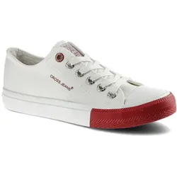 Weiße Turnschuhe Cross Jeans Modische Damenschuhe, 36