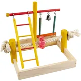 duvoplus Vogelspielplatz Pino 22,5 x 22,5 x 20 cm Bunt