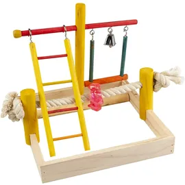 duvoplus Vogelspielplatz Pino 22,5 x 22,5 x 20 cm Bunt