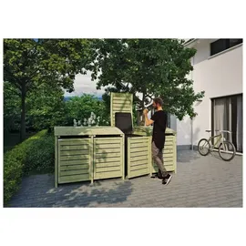 Tetzner & Jentzsch Mülltonnenbox HENRI 300 x 120 cm grün