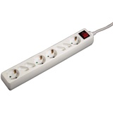 Hama 00047776 Steckdosenleiste mit Schalter, 1,4 m, Weiß