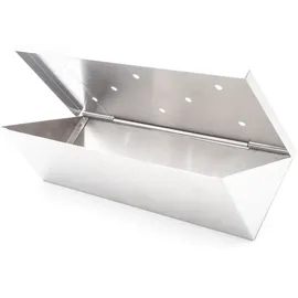 All'Grill Räucherbox 22 x 10 x 5,5 cm Edelstahl weiß