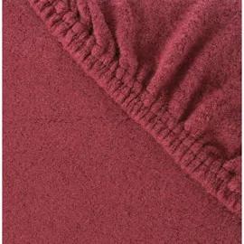 Carpe Sonno Spannbettlaken Teddy-Plüsch 90 x 200 cm Rot